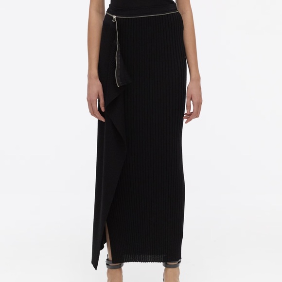 Helmut Lang Runway Layered Wool Skirt - Picture 2 of 12